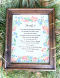 The Proverbs 31 Woman {Floral}