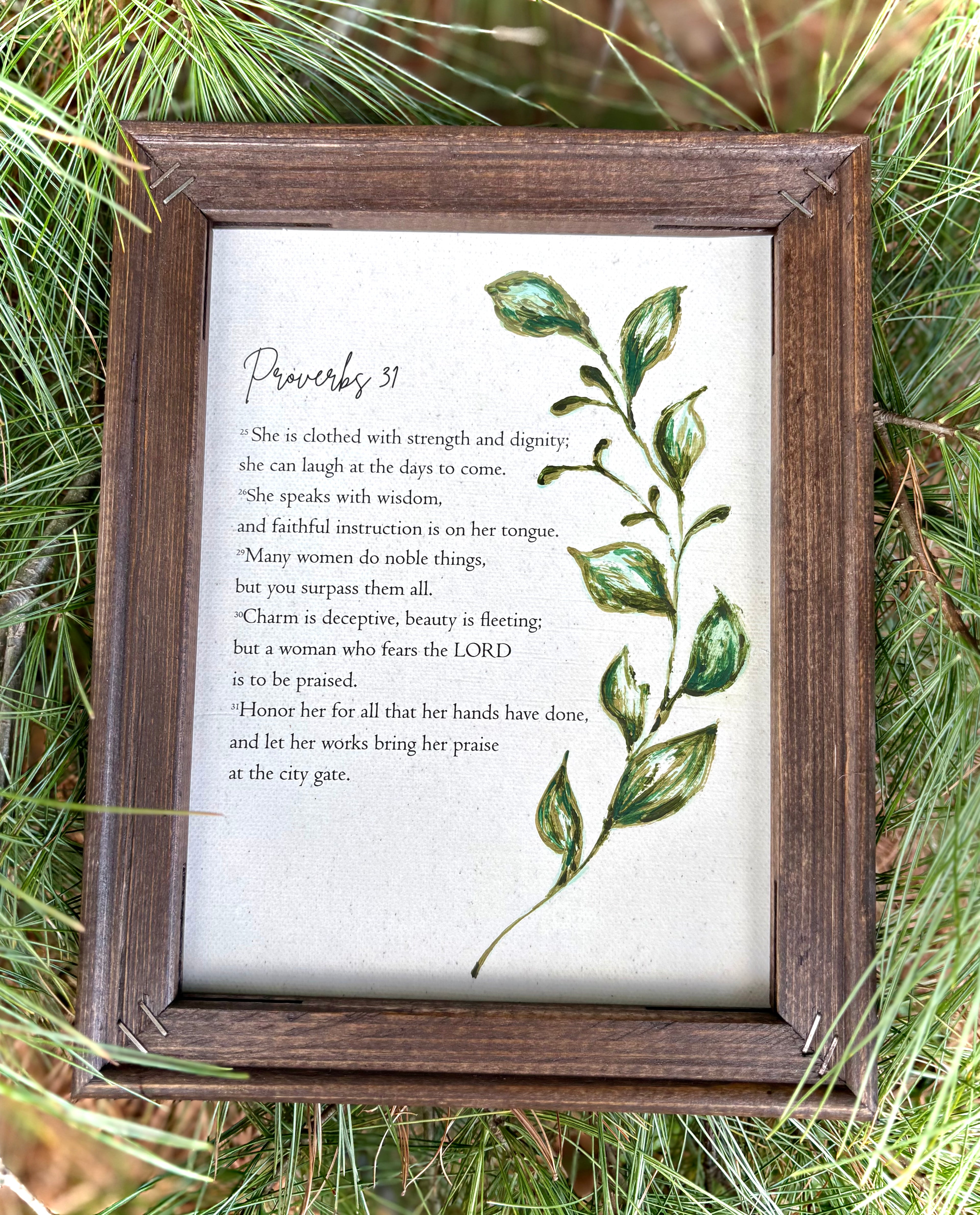 The Proverbs 31 Woman {Leaves}