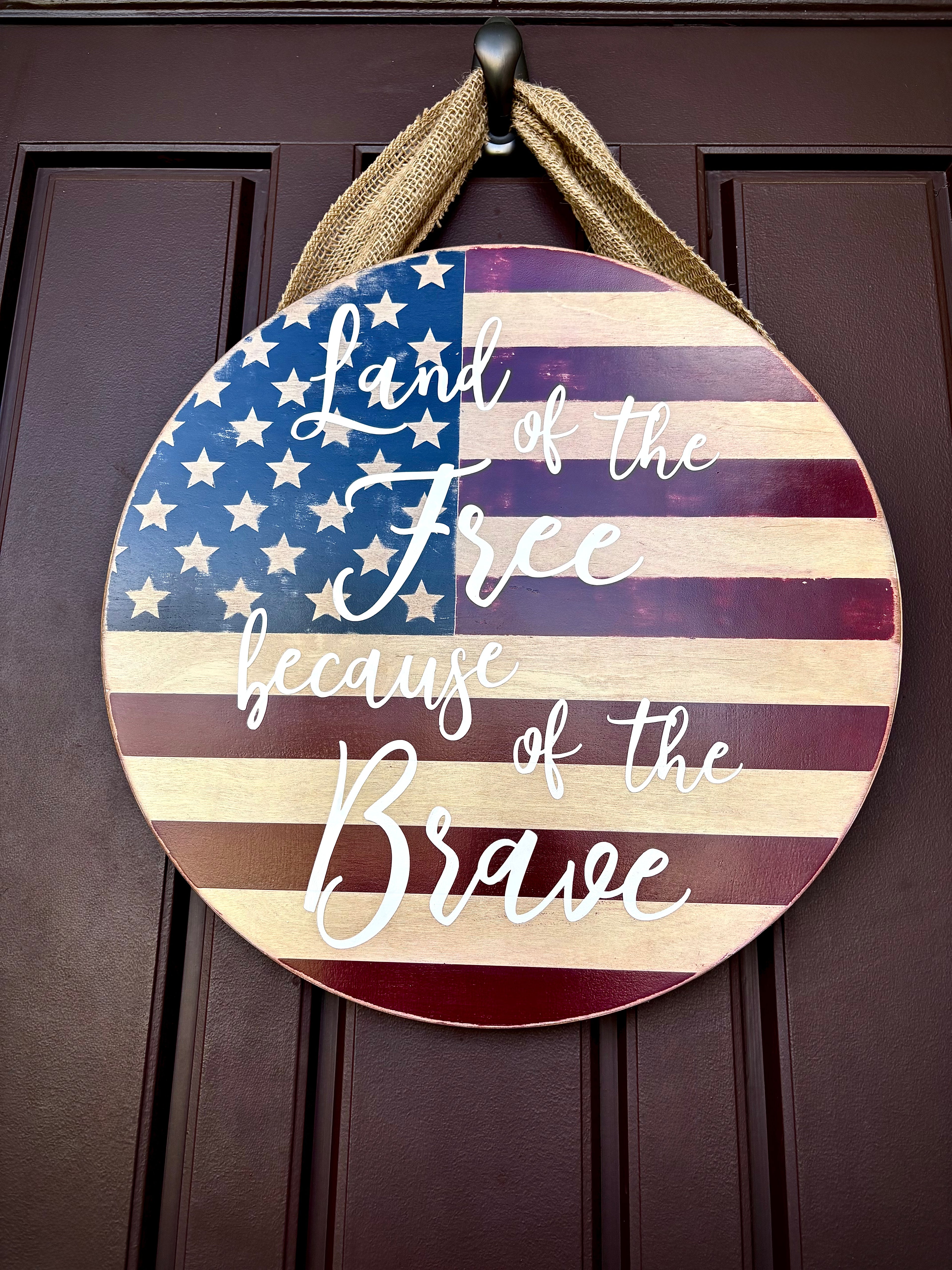 Land of the Free Door Hanger