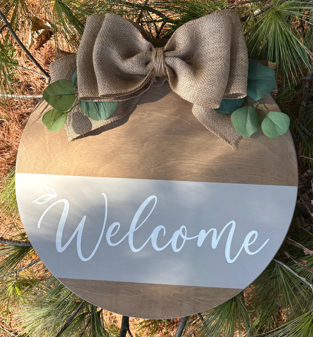 Customizable Wooden Door Hanger