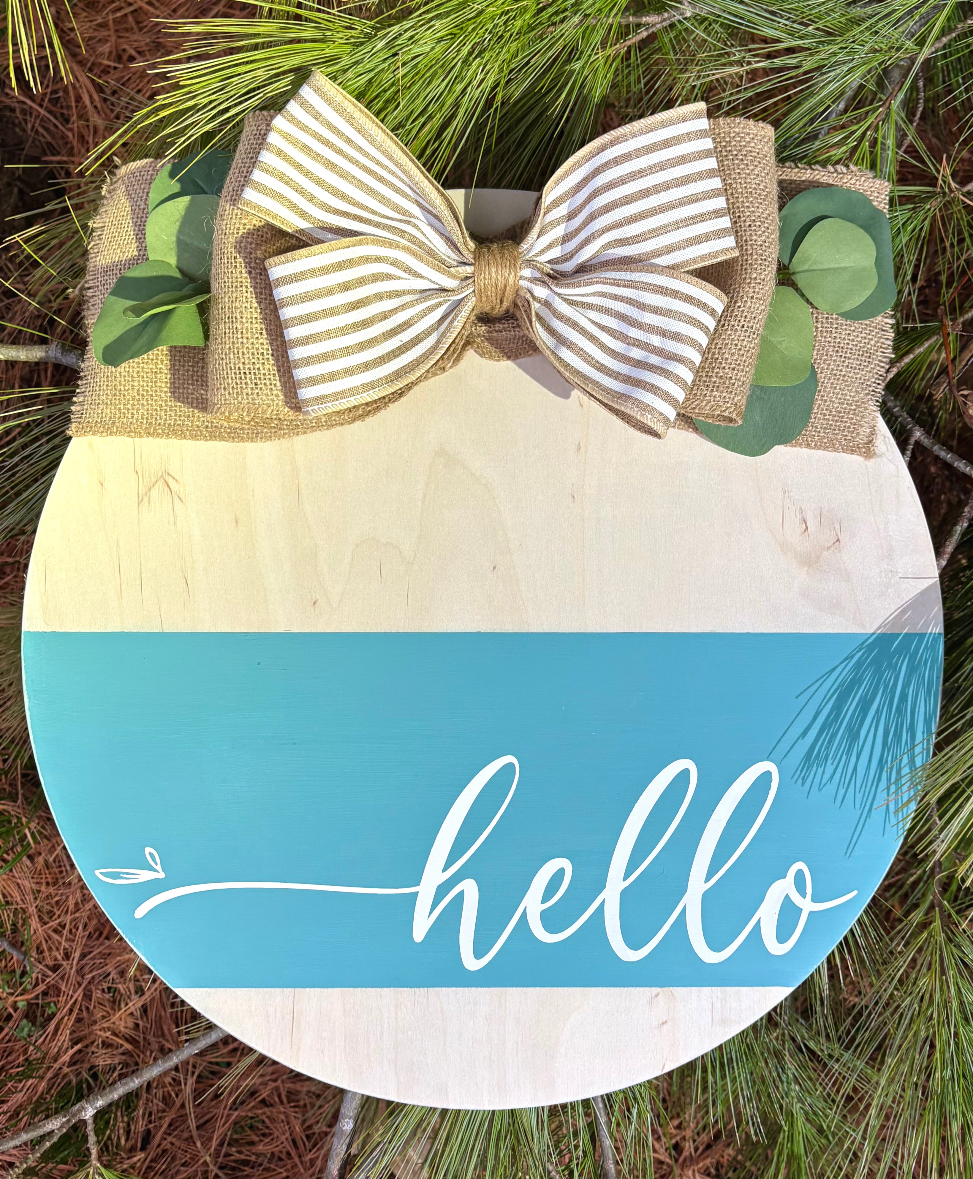 Customizable Wooden Door Hanger