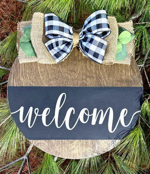 Customizable Wooden Door Hanger