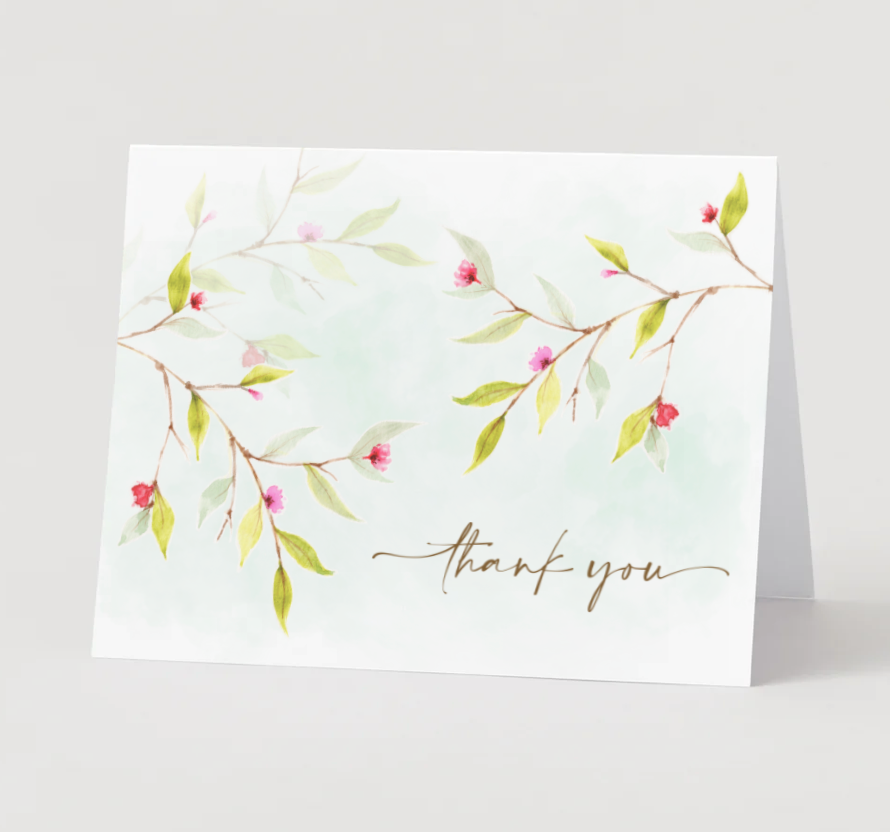 Thank You Card {Floral Vine}